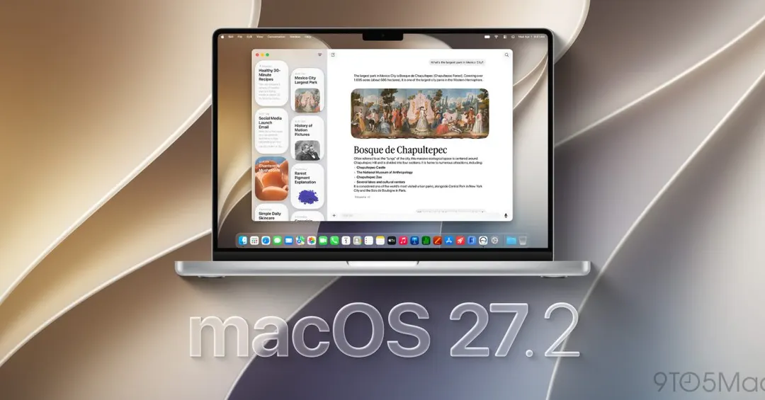 macOS 27.2 Golden Gate вышел с Siri AI на пяти новых языках