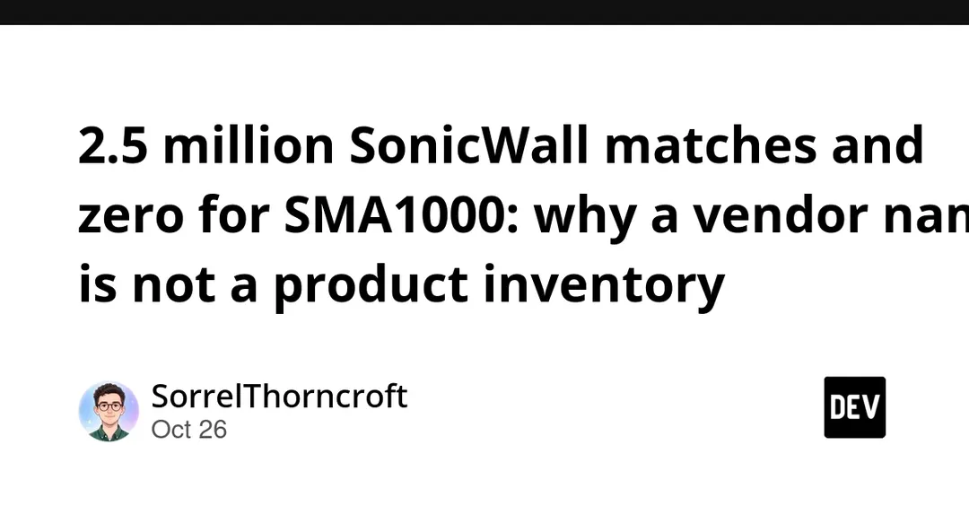 Анализ: запрос по модели SMA1000 в ZoomEye даёт ноль при 2,5 млн совпадений по SonicWall