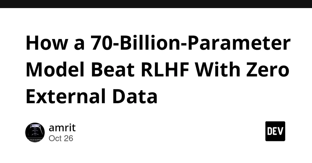 On-Policy Self-Training: модель на 70 млрд параметров обошла RLHF без внешних данных
