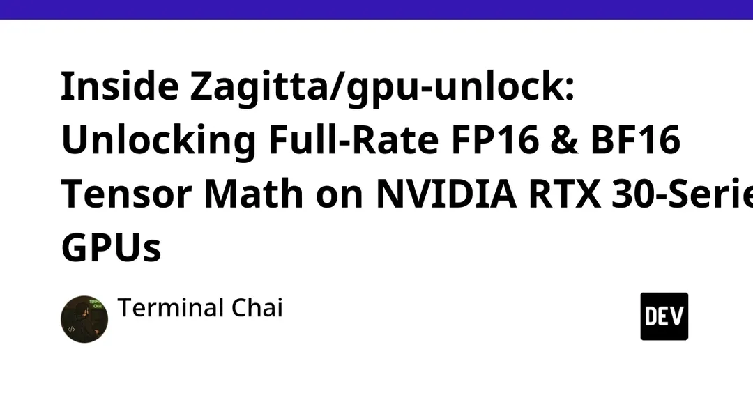 Открытый модуль gpu-unlock снимает ограничение Tensor Core на RTX 30-й серии