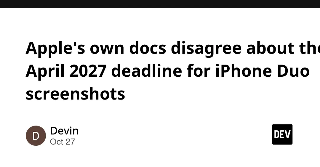 Документация Apple противоречит сама себе о скриншотах для iPhone Duo