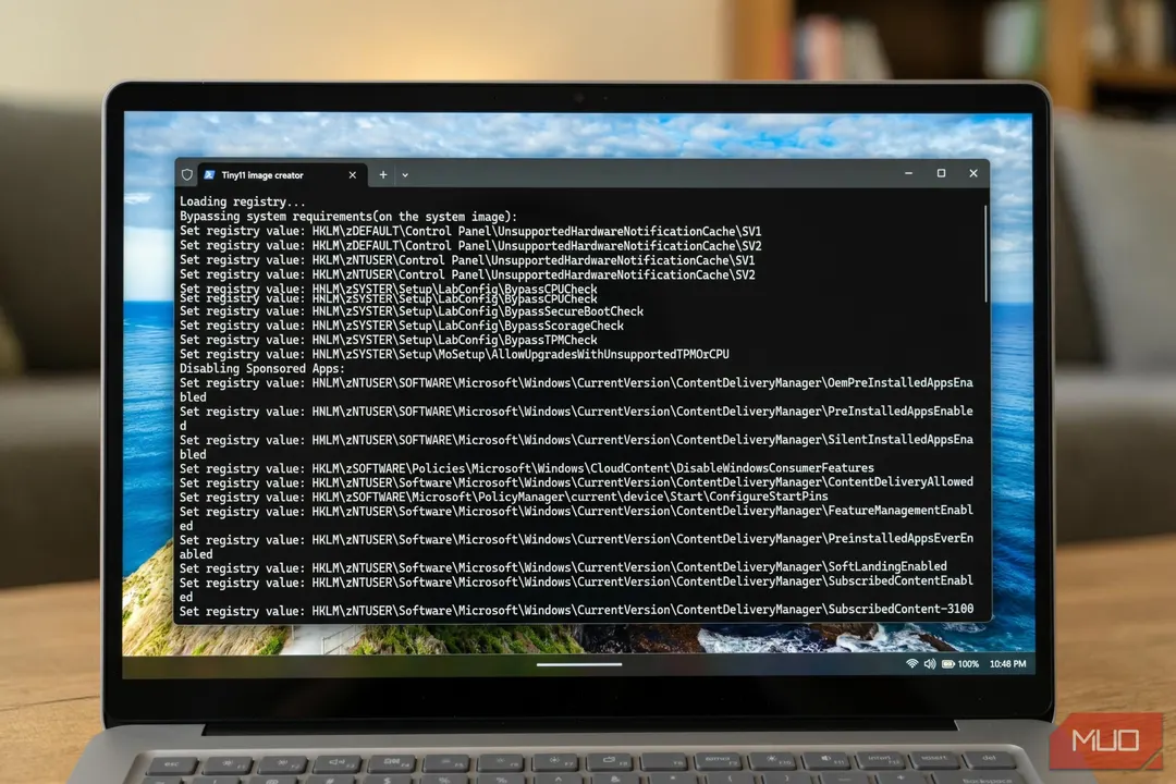 Tiny11 Builder получил графический интерфейс и сжимает Windows 11 до 10 ГБ