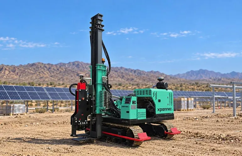 Xpanner выпустила автономный робот-копёр X1 Piling R6 для солнечных ферм