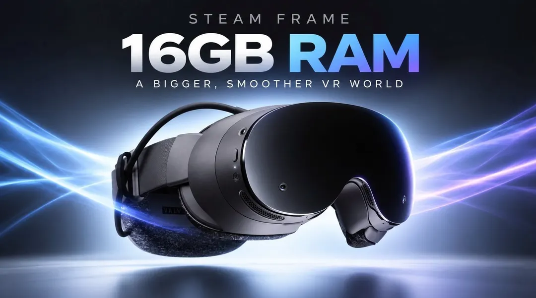 Steam Frame получила 16 ГБ ОЗУ для беспроводного PCVR