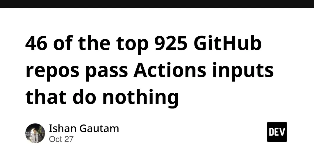 Сканирование 925 репозиториев GitHub выявило 46 с неработающими входами Actions