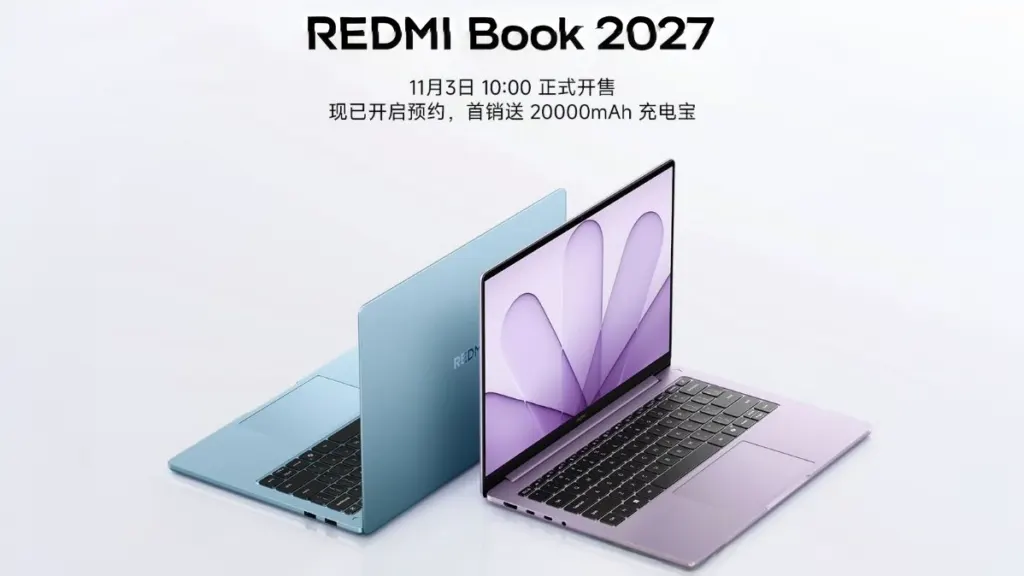 Xiaomi выпустила ноутбуки REDMI Book 2027 с чипами Intel Wildcat Lake