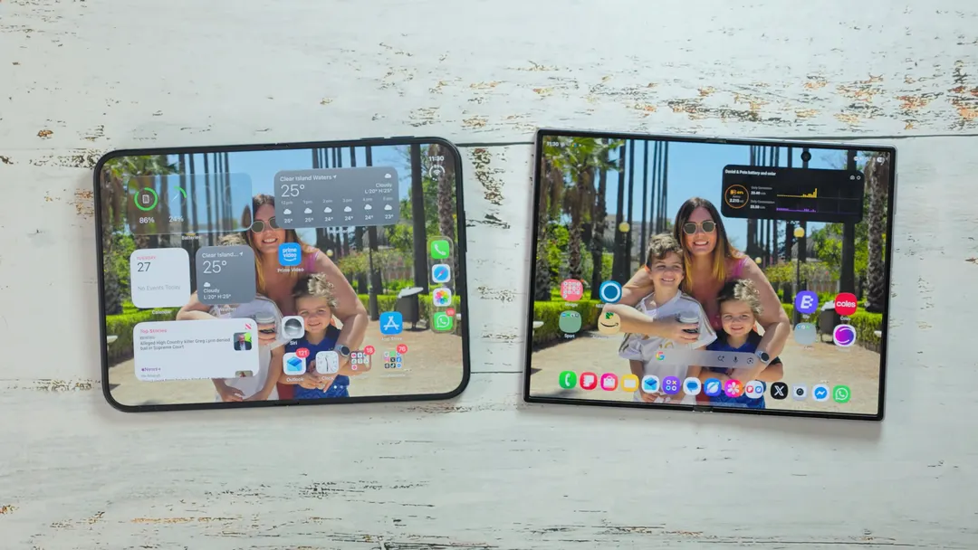 Сравнение софта Galaxy Z Fold 8 и iPhone Duo: Samsung гибче в мультизадачности
