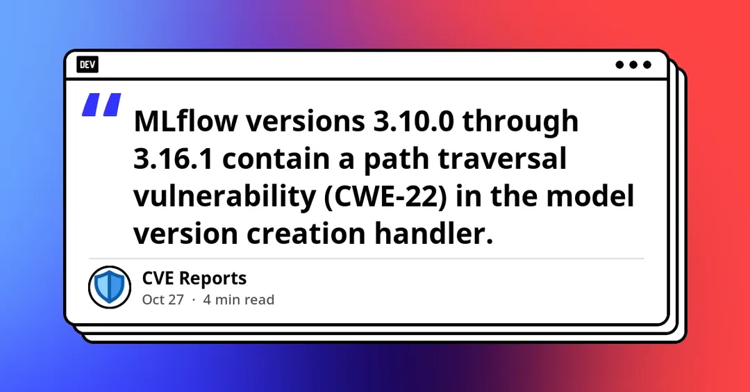 В MLflow нашли уязвимость чтения произвольных файлов