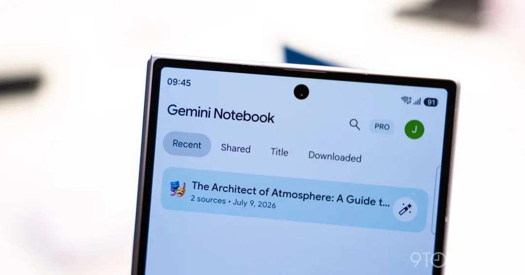 Gemini Notebook получил встроенный диктофон на Android и iOS