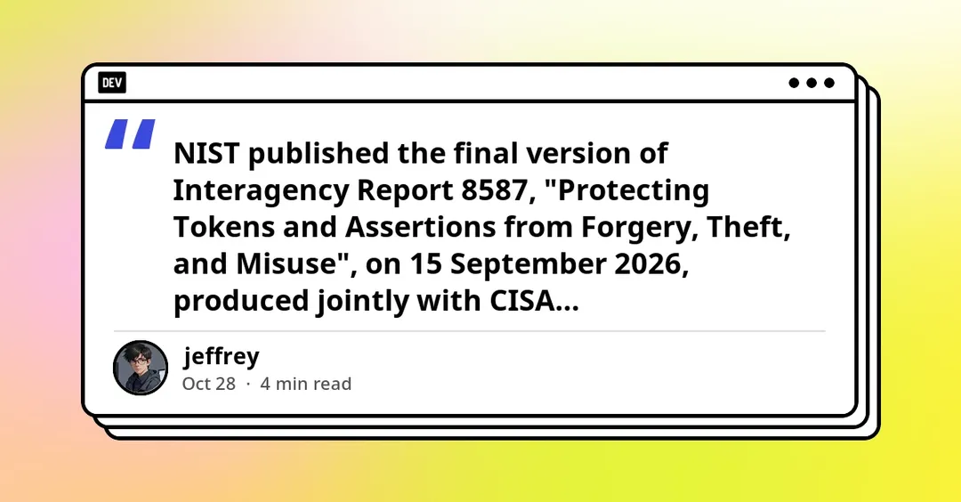 NIST выпустила рекомендации по защите токенов от подделки и кражи