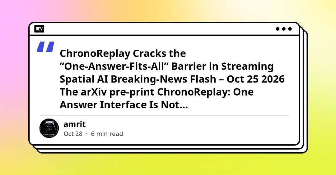 ChronoReplay: одна VLM отвечает на пространственные запросы в реальном времени