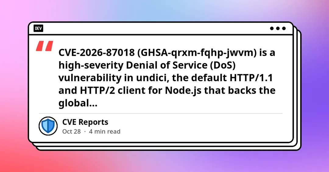 В Node.js undici нашли DoS через TLS 1.2-пересогласование