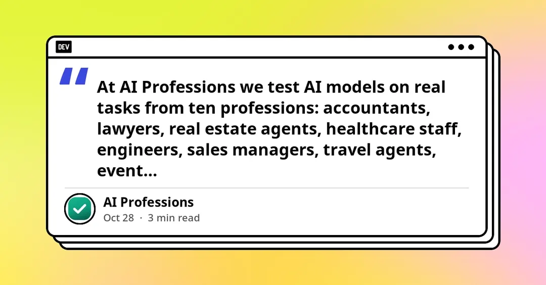 Бенчмарк AI Professions: 1500 прогонов ChatGPT, Claude и Gemini на рабочих задачах