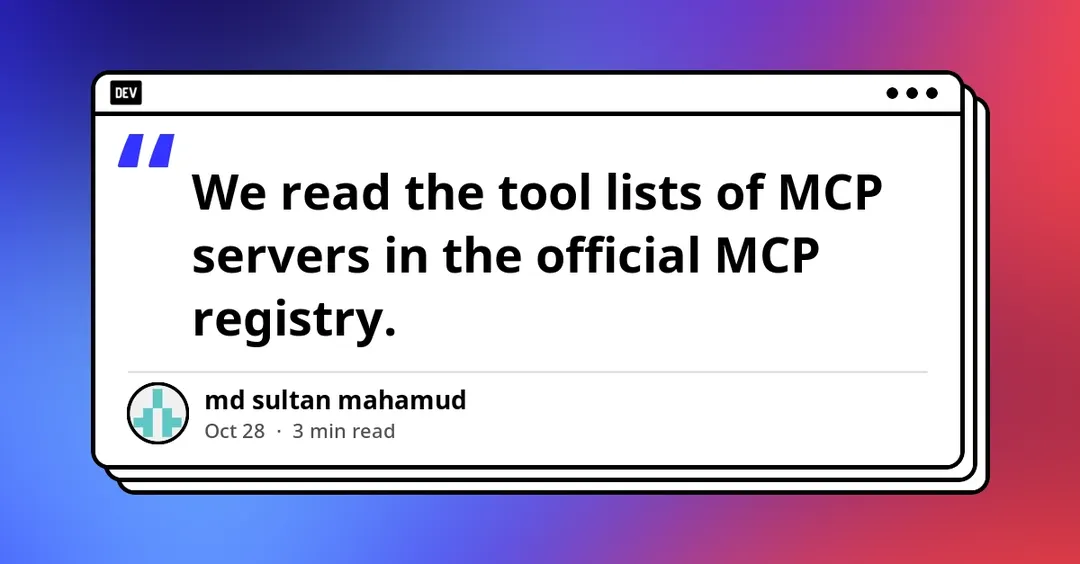 API трёх ИИ-вендоров отклоняют списки инструментов MCP до передачи модели