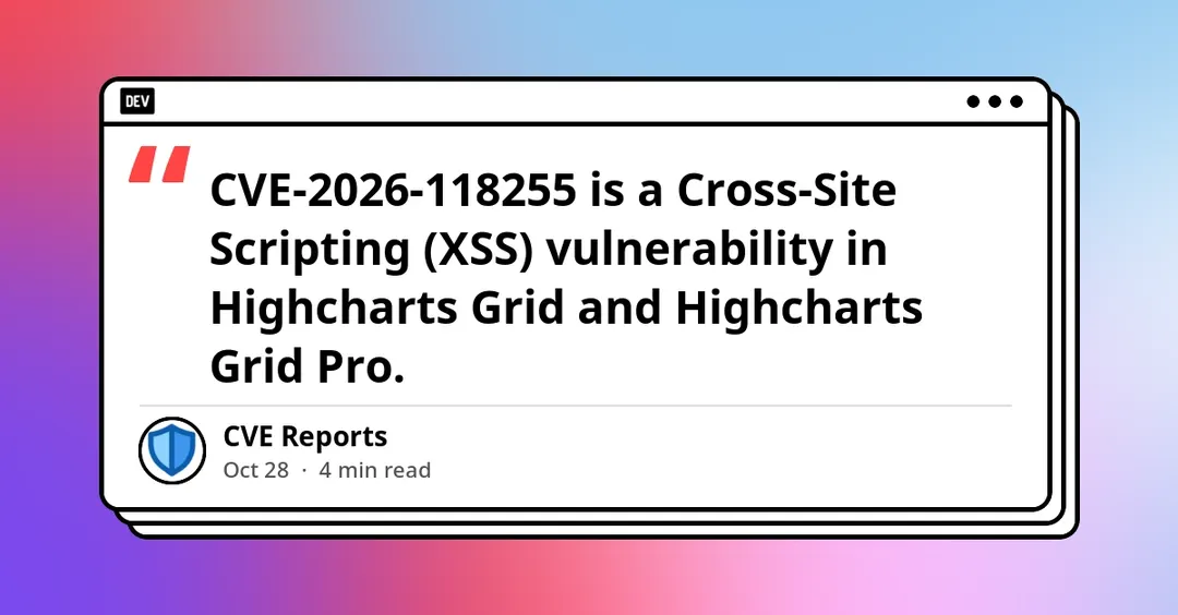 В Highcharts Grid нашли XSS через credits.href с оценкой 8,4