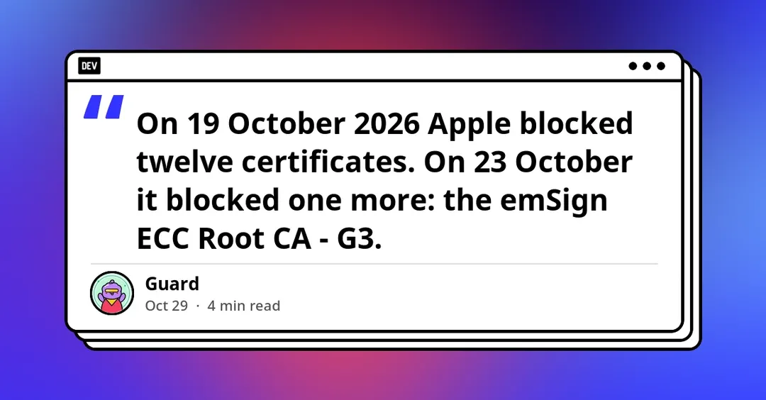 Отзыв сертификатов в macOS не действует для curl и git из-за отдельного хранилища