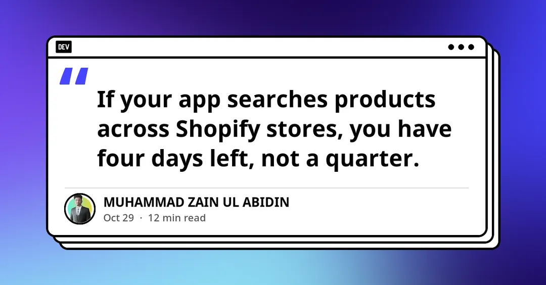 Shopify закрывает Global Catalog REST API 2 ноября 2026 года
