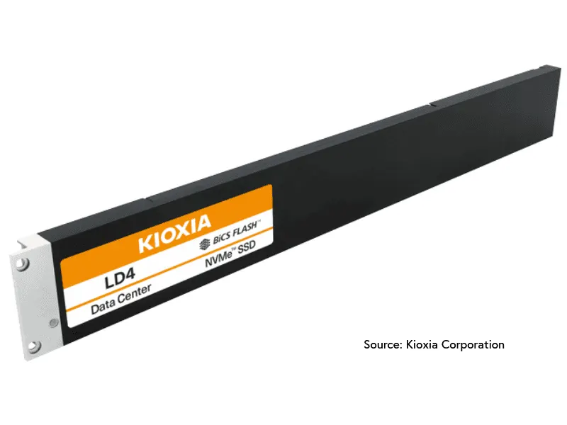 Kioxia выпустила SSD LD4 в формате E1.L на QLC NAND
