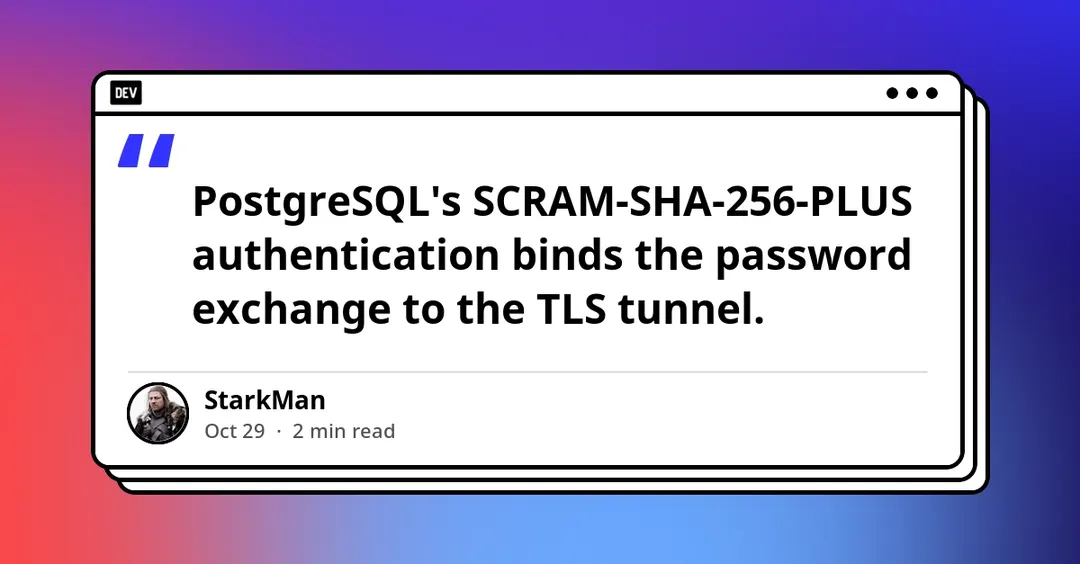 PostgreSQL JDBC 42.7.12 закрыл тихий даунгрейд SCRAM channel binding